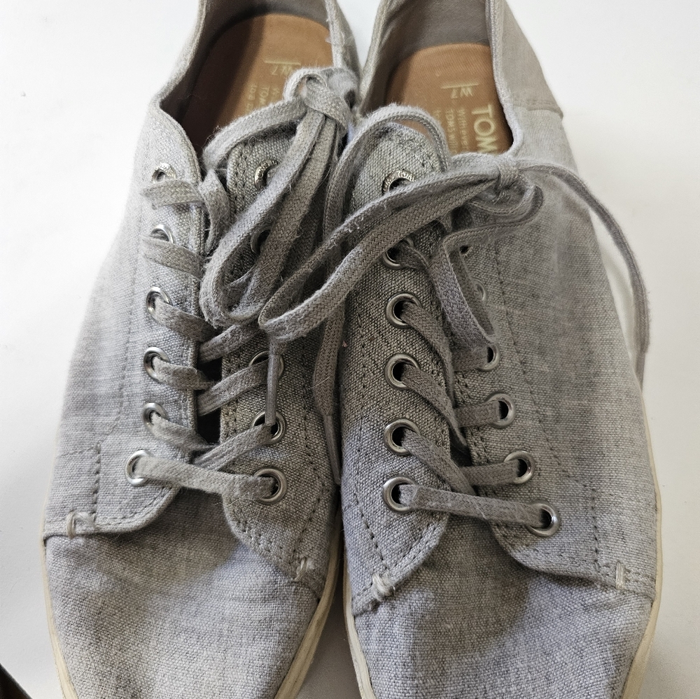 Tom's gray Slub Sneakers shoes - Picture 4 of 9